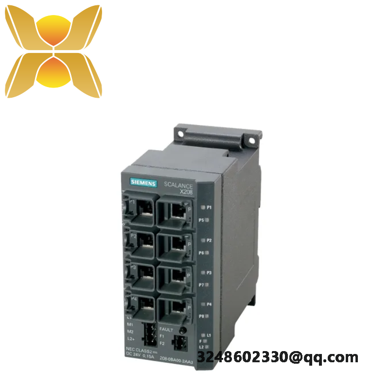 6gk5208-0ba10-2aa3_siemens_scalance_x208.png SIEMENS 6GK5208-0BA10-2AA3 - SCALANCE X208 Pro Managed IE Switch