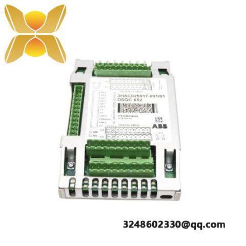 ABB DSQC652 | 3HAC025917-001/01 | I/O Unit for Advanced Manufacturing Solutions