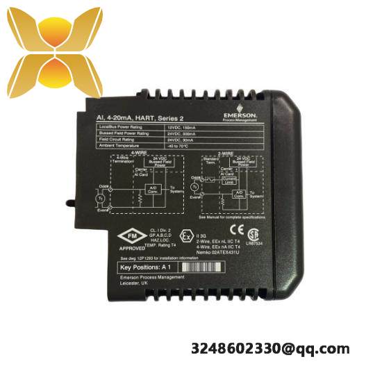 emerson_ve4003s2b2_deltav_analog_input_module.jpg Emerson VE4003S2B2 DeltaV Analog Input Module - Precision Control for Industrial Automation