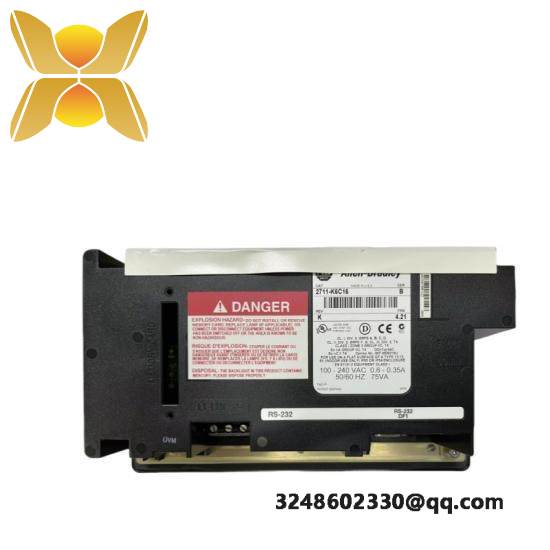 Allen-Bradley 2711-K6C16 PanelView 600 Color Keypad RS-232 (DF1) RS-232 Print AC