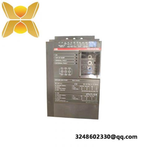 ABB 1SFA892006R1002: Advanced Soft Starter, Optimizing Motor Control Solutions