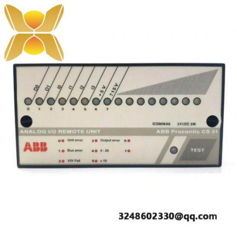 ABB ICSM06A6 Analog I/O Remote Unit; ABB Manufacturing