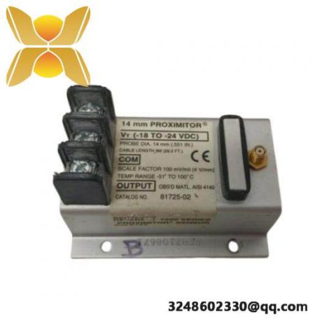 Bently Nevada 81725-02 Proximity Transducer - Precision Monitoring for Industrial Automation