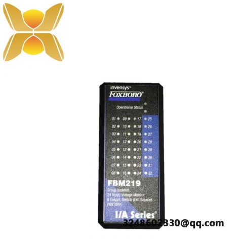 Foxboro I/O Interface Module FBM219, Industrial Control System, PLC