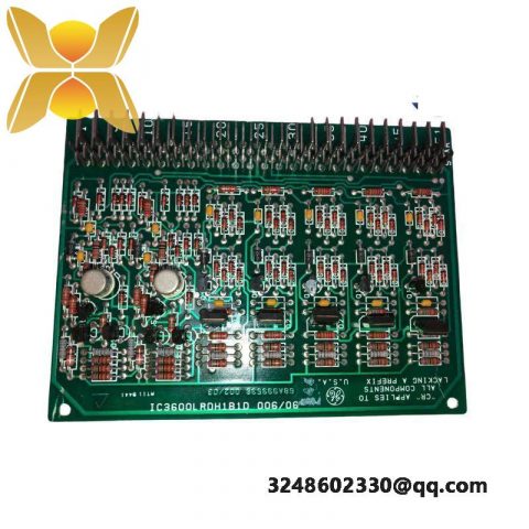 GE IC3600LRDH1B1D: Advanced Relay Driver Card for Scalable Control Systems