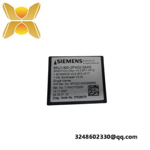Siemens 6AU1400-2PA02-0AA0 Industrial Flash Memory Card