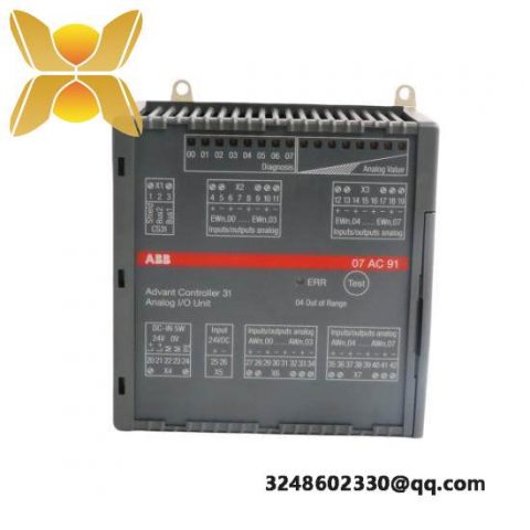 ABB 07AC91 GJR5252300R0101 Analog I/O Unit for Industrial Automation