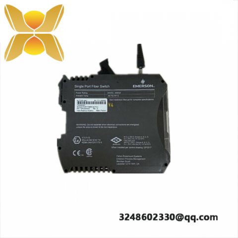 EMERSON KJ1710X1-BA1 Fiber Switch: Industrial Network Solution