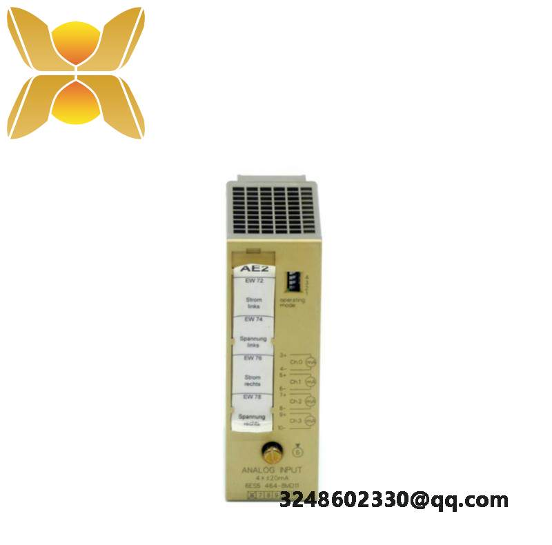 6es5464-8mf21_siemens_analog_input_module.jpg SIEMENS S5 464 Analog Input Module 8MF21, Advanced Control Solutions for Industrial Automation