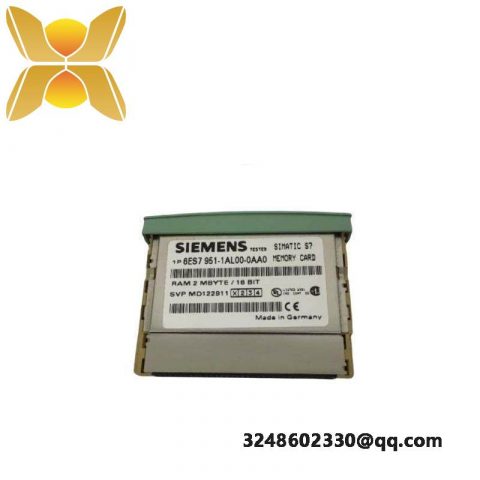 Siemens 6ES7951-1AL00-0AA0: Simatic S7 RAM Memory Card, Designed for Efficient Data Storage Solutions