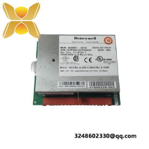 Honeywell 900H01-0202 Digital Output Relays, 8 Channel - Control Module for Industrial Automation