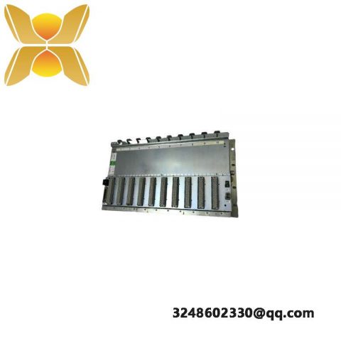 ABB RF615 3BHT100010R1: Base Backplane with 10 Slots for Modular Control Systems