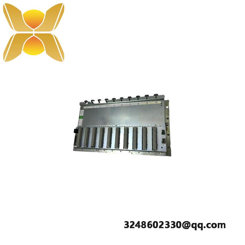 rf615_3bht100010r1_abb_rf615_base_backplane_10_slots.jpeg ABB RF615 3BHT100010R1: Base Backplane with 10 Slots for Modular Control Systems